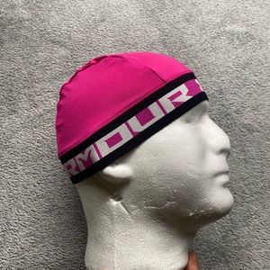 Under Armour Football Skull Cap Tropic Pink Breast Cancer Awareness
